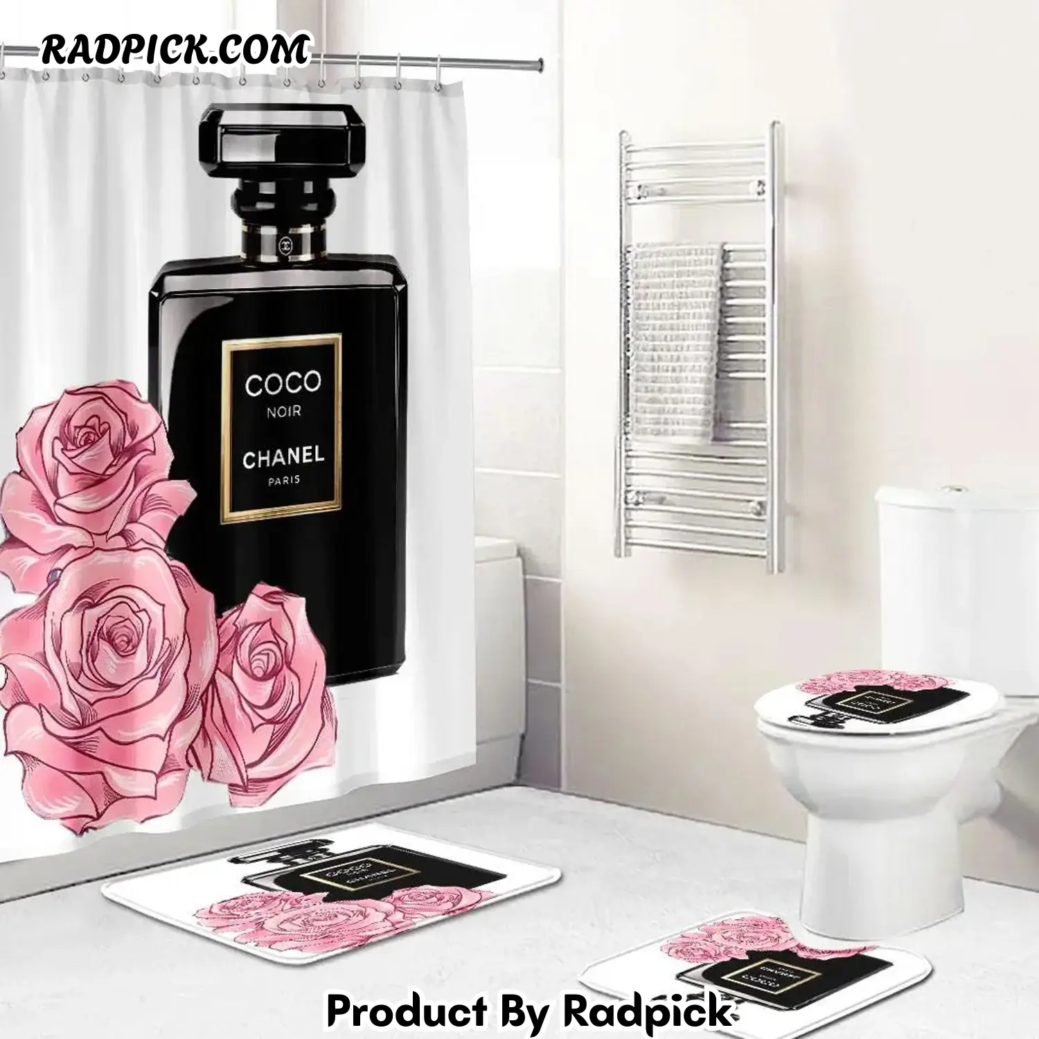 Chanel perfume set shower curtain luxury bathroom mat set luxury window curtains 10 bathroom set rp3871175.png